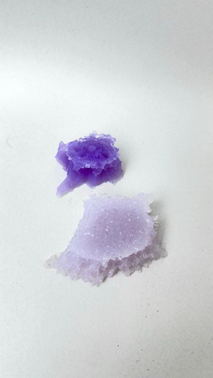 Sparkling Amethyst Druzy Insert Mold Set - 2 Silicone Crystal Molds Resin Molds Ideas Decor Shop