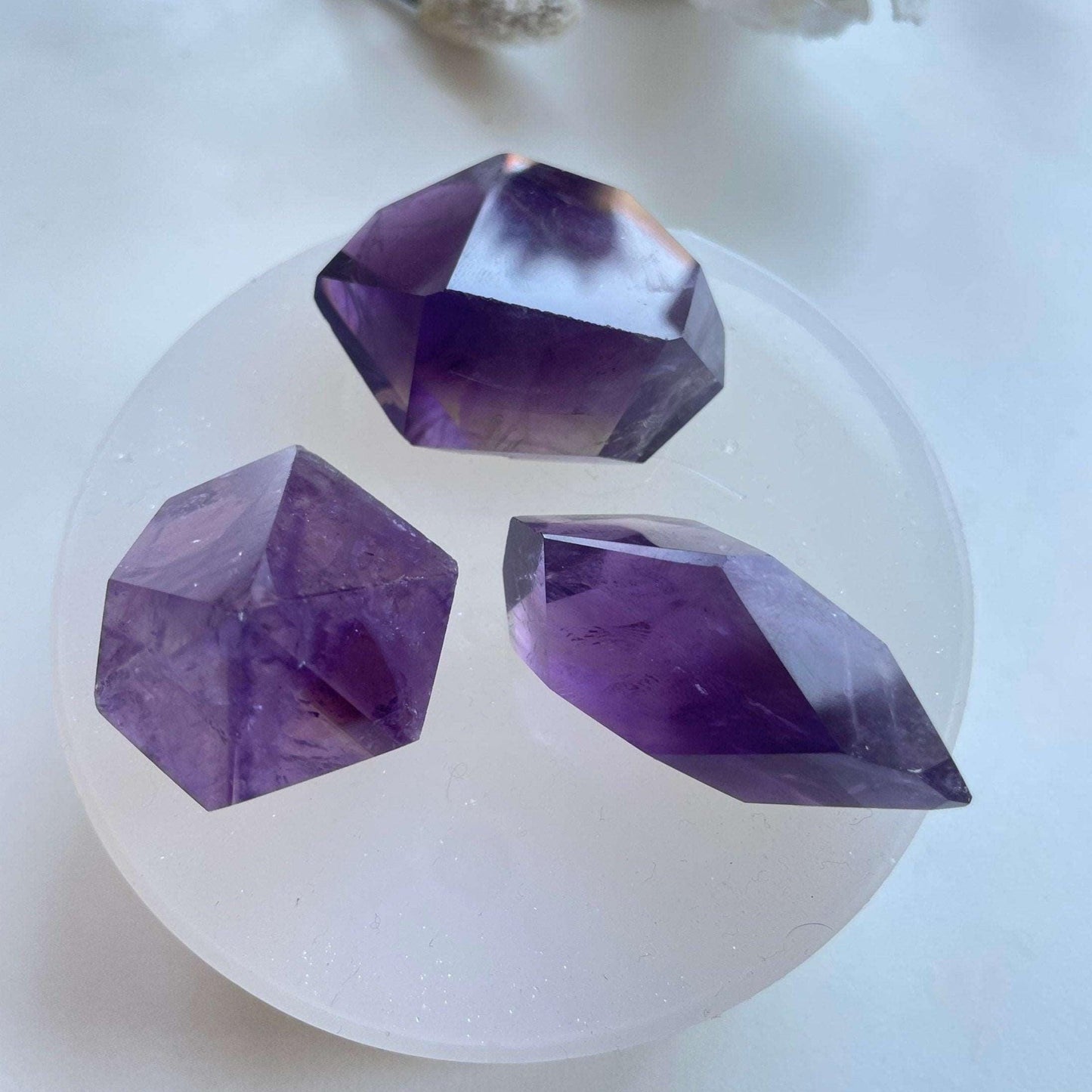 Stunning Amethyst Art and Jewelry Set with 3 Crystals Resin Molds Ideas Decor Shop