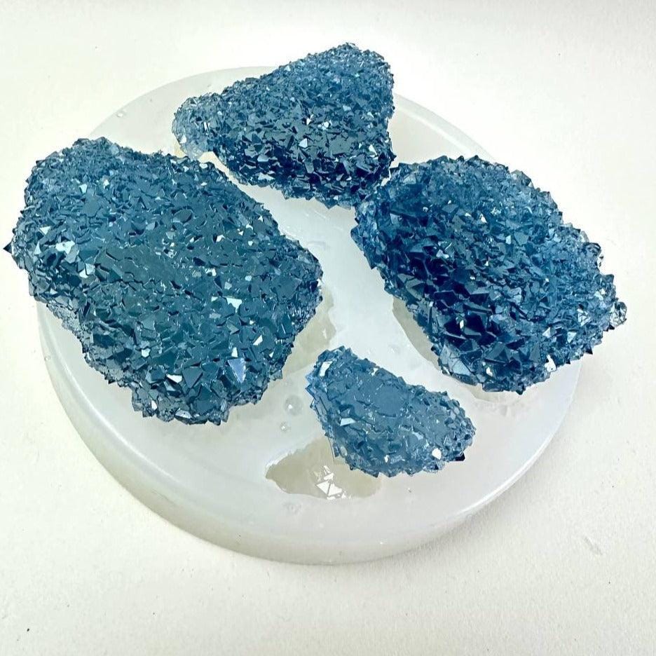 4 Shine Crystal Cluster Silicone Mold for Resin and Craft Projects Resin Molds Ideas Decor Shop