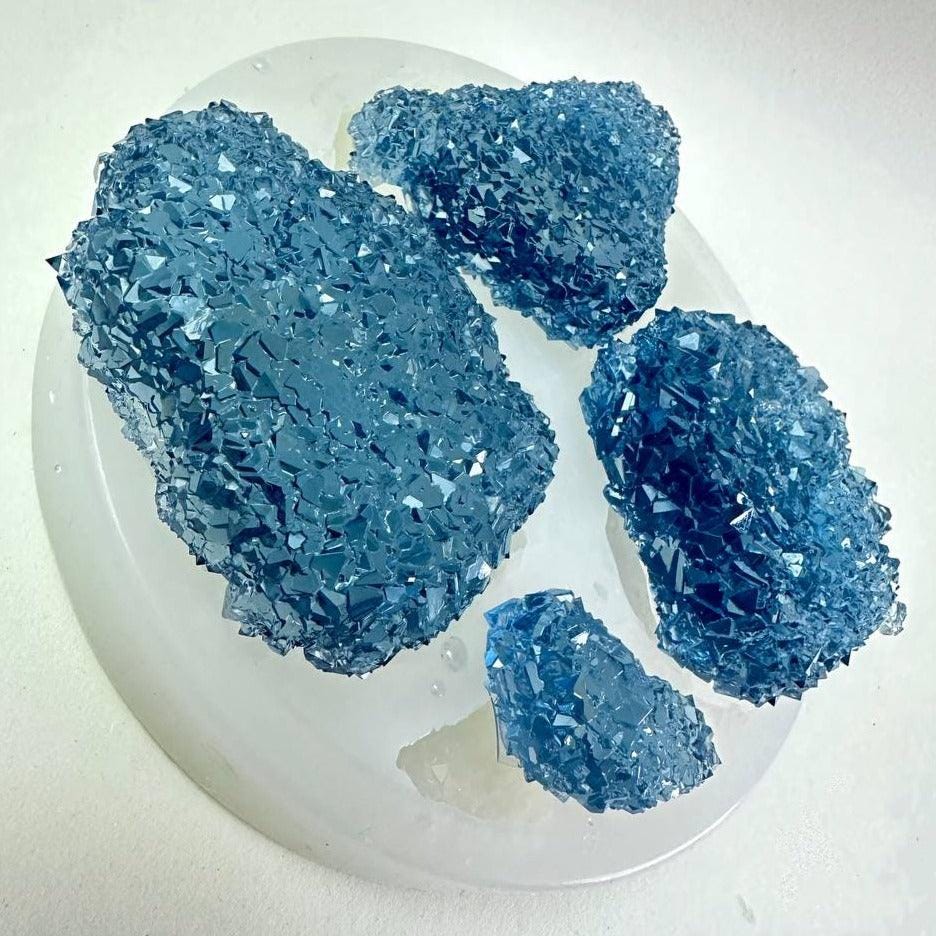 4 Shine Crystal Cluster Silicone Mold for Resin and Craft Projects Resin Molds Ideas Decor Shop