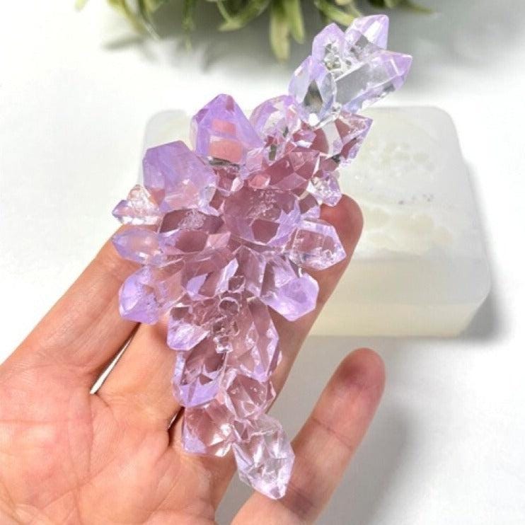 2 Set Professional Crystal Cluster Molds for Elegant Resin Décor Resin Molds Ideas Decor Shop
