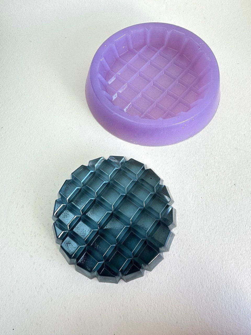 Silicone Mold for Stand Cup Holder – Square Design Resin Molds Ideas Decor Shop