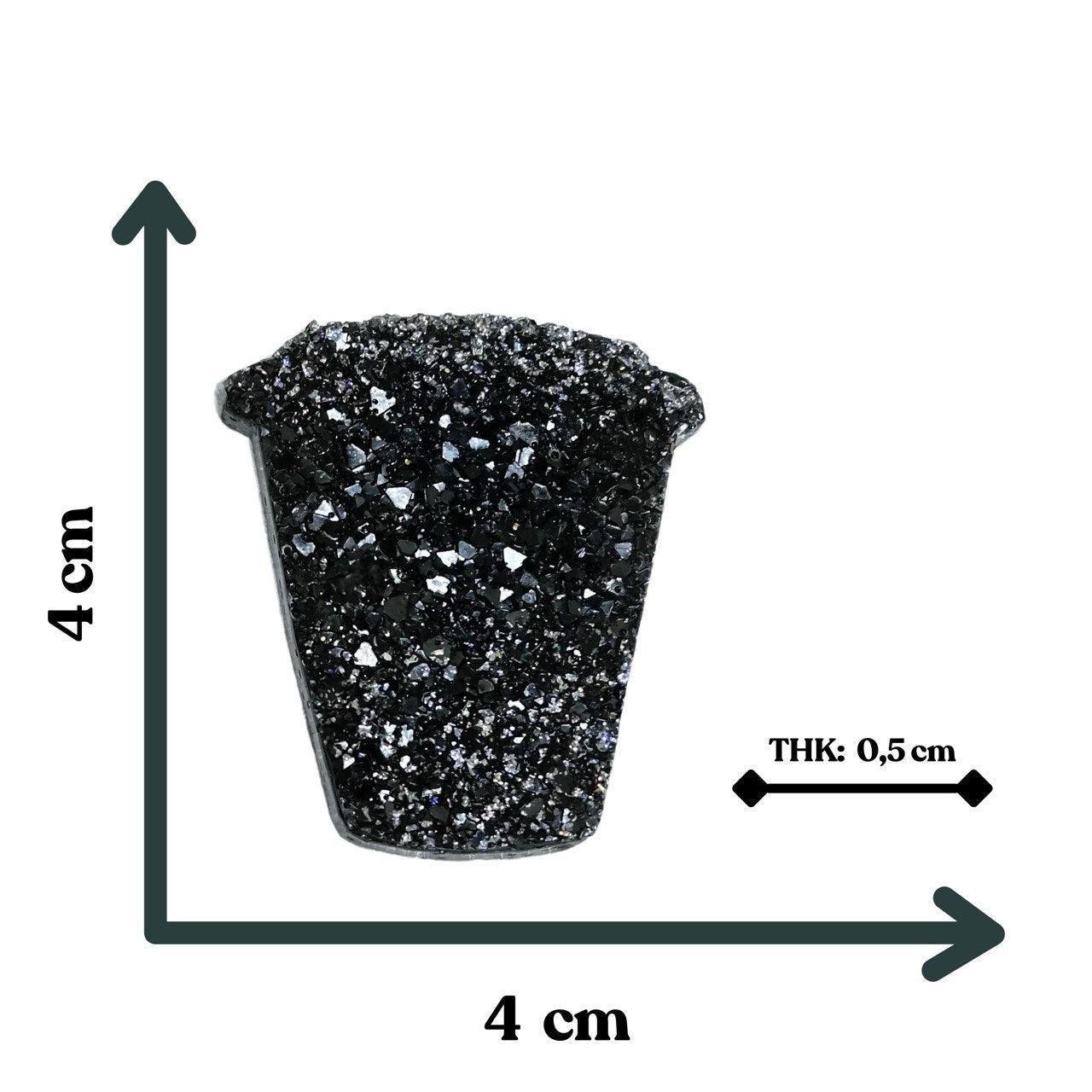 Resin Coffee Cup Mold with Crystal Druzy Texture for Epoxy Art Resin Molds Ideas Decor Shop