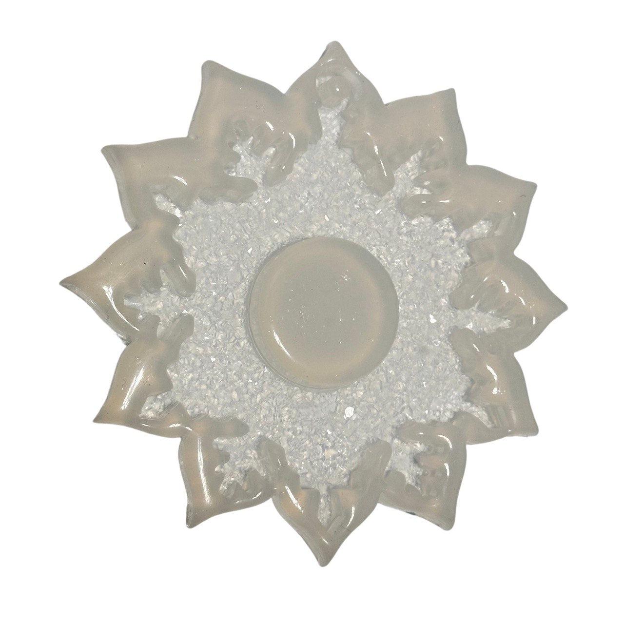 Elegant Snowflake Resin Mold with Crystals Silicone Mold Ideas Decor Shop