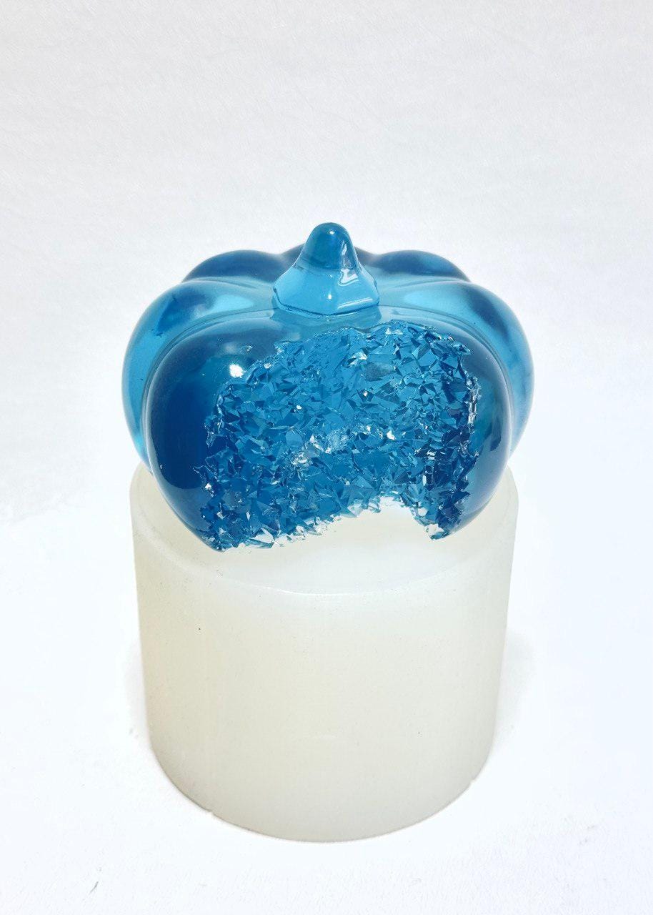 Large Druzy Crystal Pumpkin Silicone Mold for Resin Art and Crafts Resin Molds Ideas Decor Shop