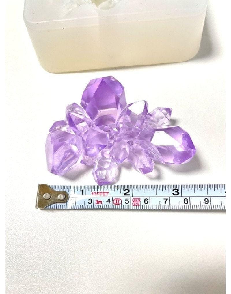 Unique Crystal Cluster Silicone Mold - Large Amethyst Resin Mold for Crafting Resin Molds Ideas Decor Shop
