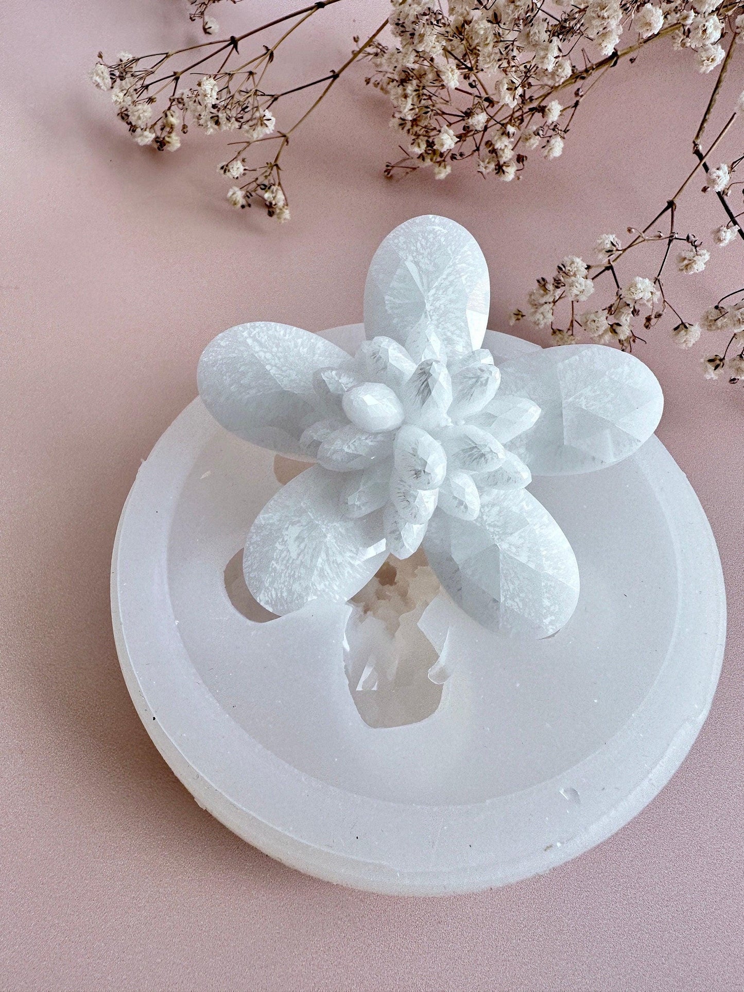 Crystal Flower Silicone Mold for Resin Art and Jewelry Crafting Resin Molds Ideas Decor Shop