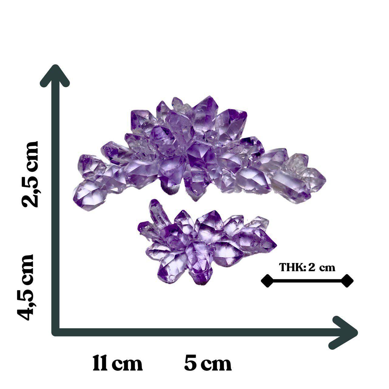 2 Set Professional Crystal Cluster Molds for Elegant Resin Décor Resin Molds Ideas Decor Shop