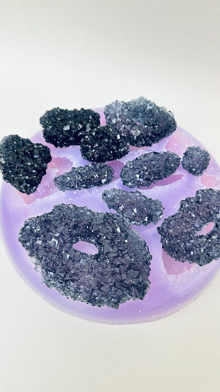 10 pcs Crystal Cluster Silicone Mold for Resin Jewelry Art Silicone Mold Ideas Decor Shop