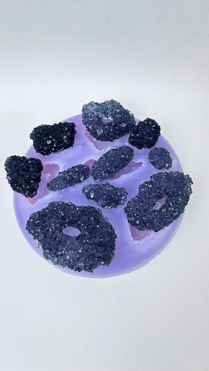 10 pcs Crystal Cluster Silicone Mold for Resin Jewelry Art Silicone Mold Ideas Decor Shop
