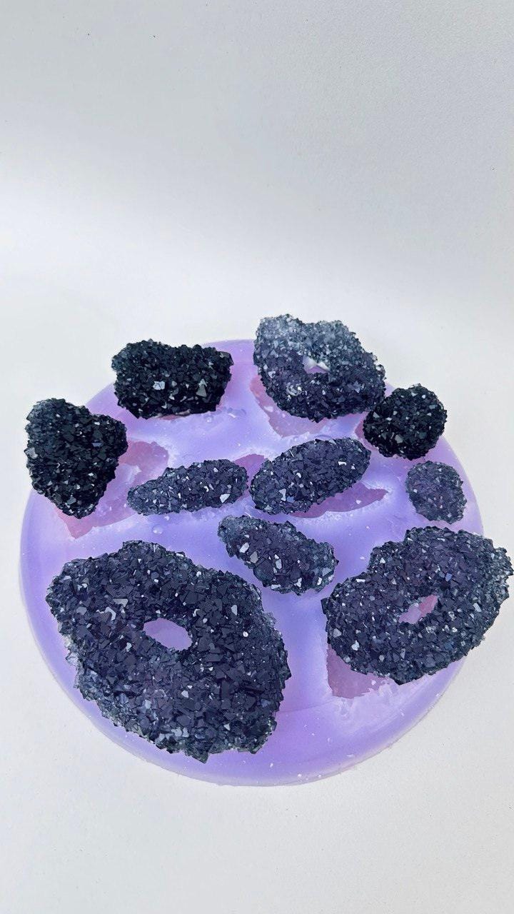 10 pcs Crystal Cluster Silicone Mold for Resin Jewelry Art Silicone Mold Ideas Decor Shop
