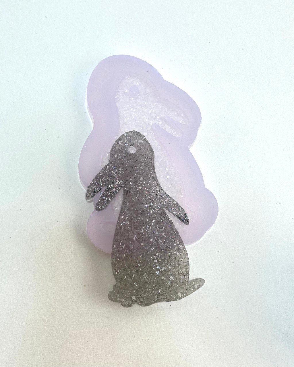 Crystal Bunny Mold – Druzy Resin Figurine Silicone Resin Molds Ideas Decor Shop