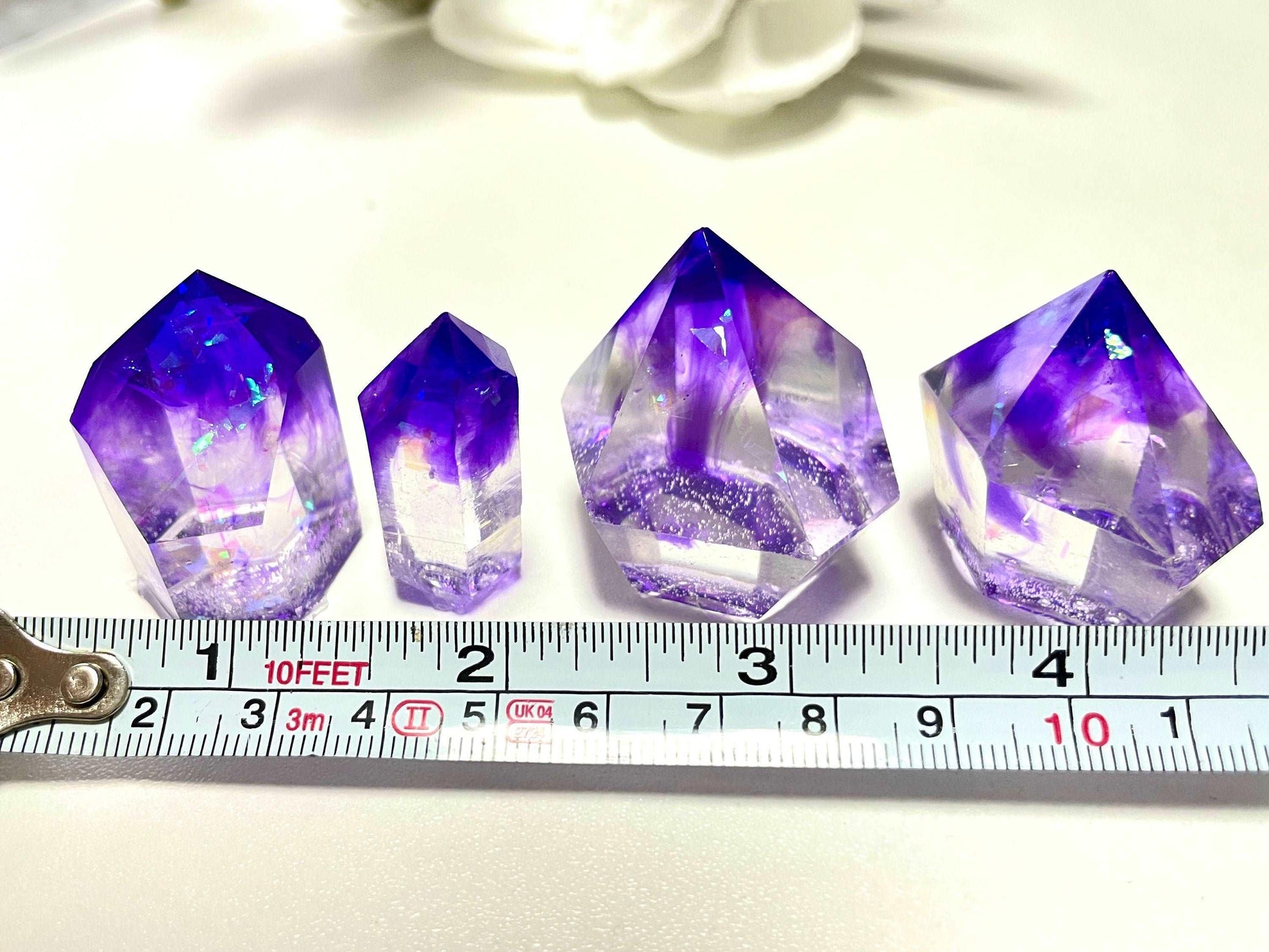 4 Piece Amethyst Crystal Silicone Mold for Jewelry and Resin Art Silicone Mold Ideas Decor Shop