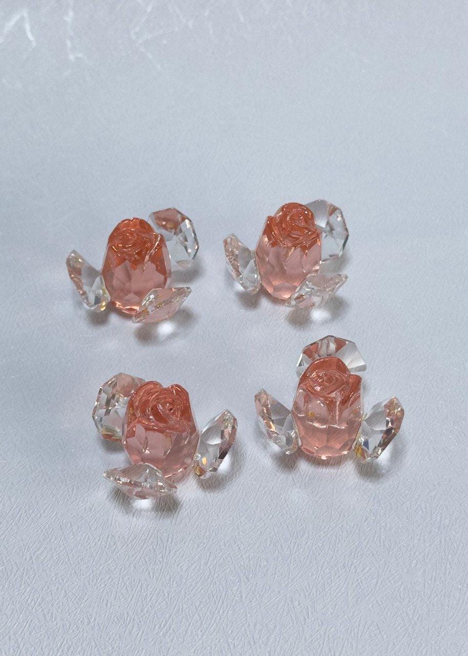 Crystal Rose Silicone Resin Molds - 4 Piece Set for Crafting Resin Molds Ideas Decor Shop