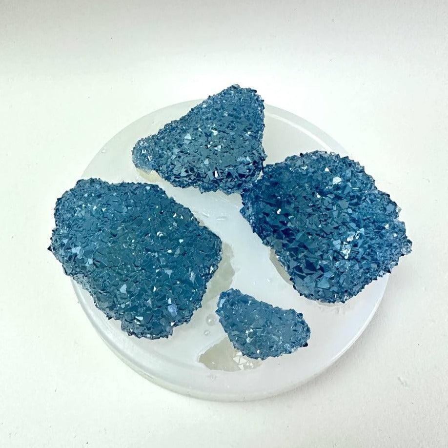 4 Shine Crystal Cluster Silicone Mold for Resin and Craft Projects Resin Molds Ideas Decor Shop Default Title