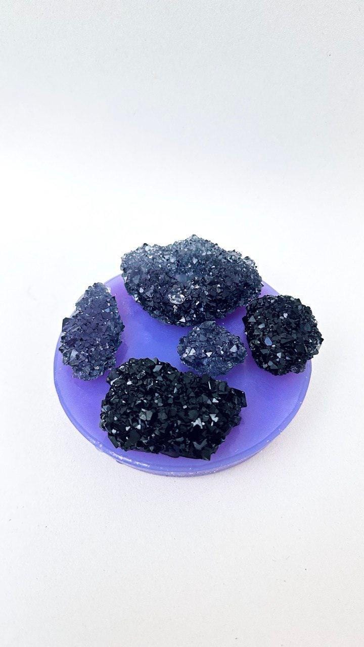 5 Pcs Crystal Cluster Silicone Mold for Stunning Resin Art Creations Resin Molds Ideas Decor Shop