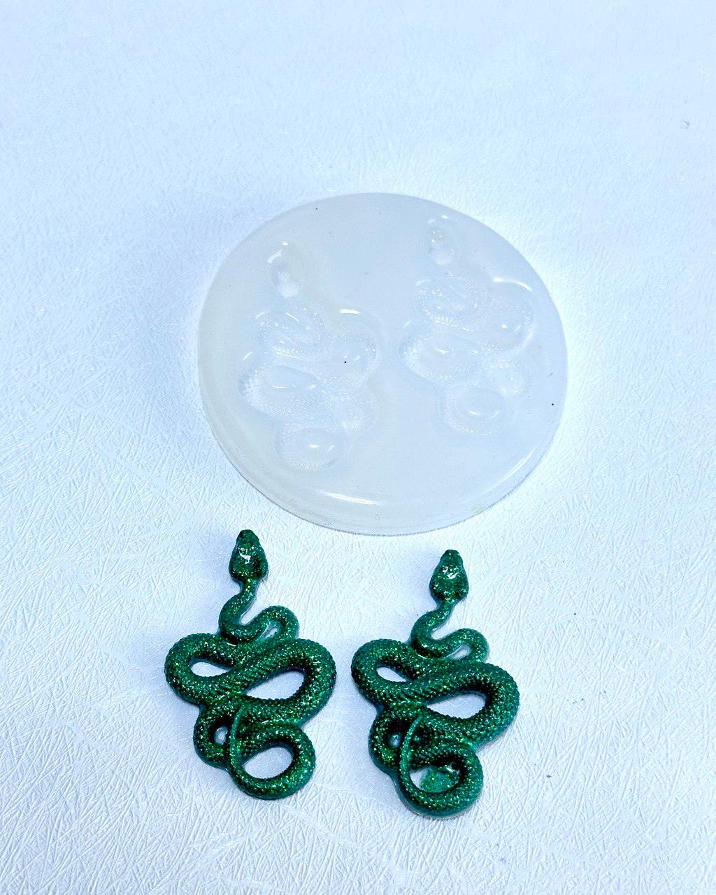 Small Snakes Silicone Mold Set of 2 for Resin Jewelry and Crafts Resin Molds Ideas Decor Shop