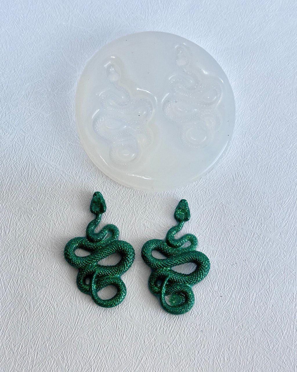 Small Snakes Silicone Mold Set of 2 for Resin Jewelry and Crafts Resin Molds Ideas Decor Shop