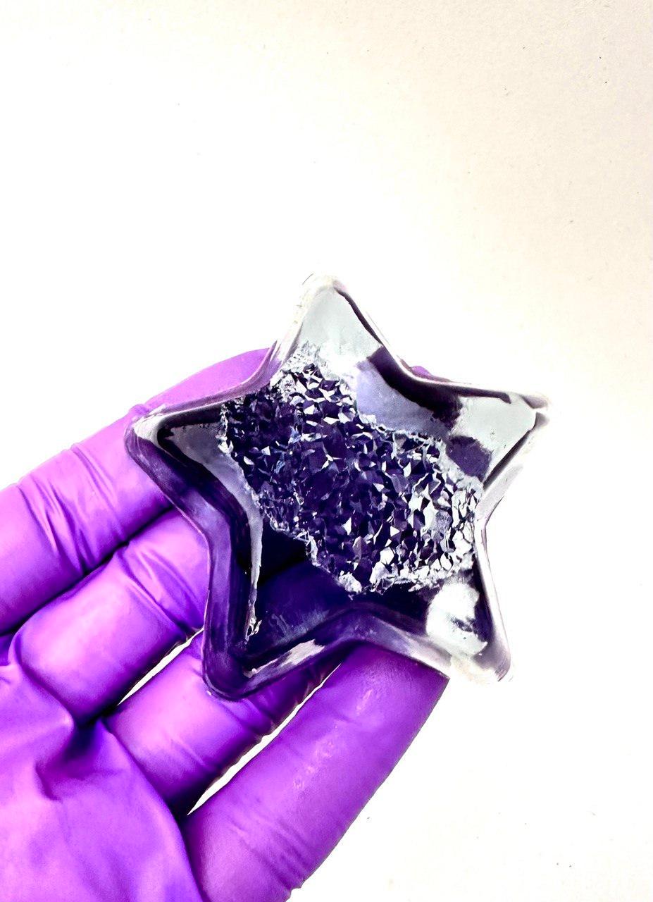 Crystal Geode Star Druzy Silicone Resin Mold for Jewelry and Crafts Silicone Mold Ideas Decor Shop Default Title