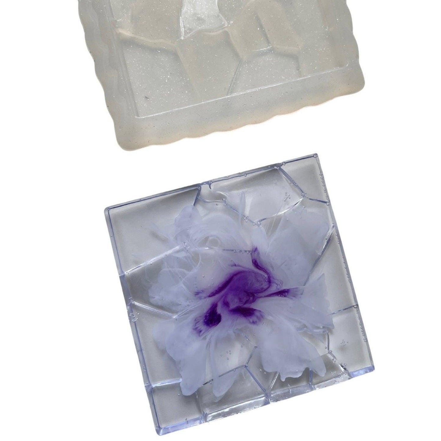 Broken Glass Effect Silicone Mold: Irregular Holder for Resin and Jesmonite Resin Molds Ideas Decor Shop