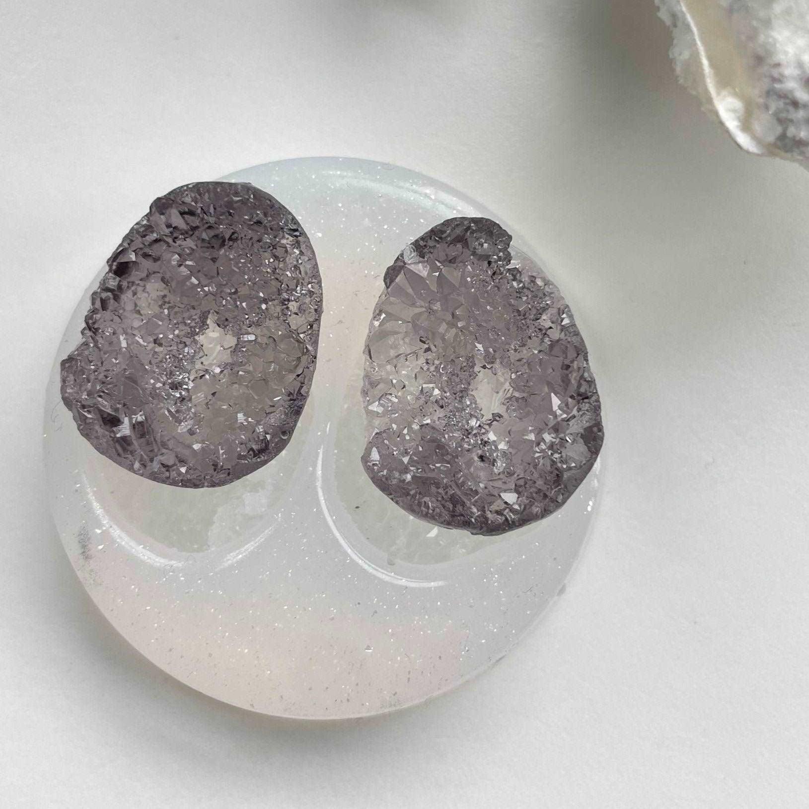 Sparkle Jewelry Collection - 2 PC Mini Crystal Cluster Silicone Mold Resin Molds Ideas Decor Shop