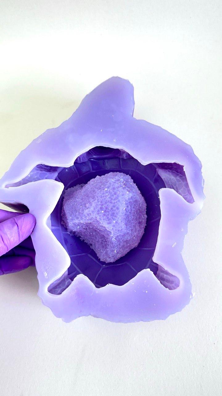 Crystal Sea Turtle Resin Mold - Extra Large Geode Silicone Mold Resin Molds Ideas Decor Shop