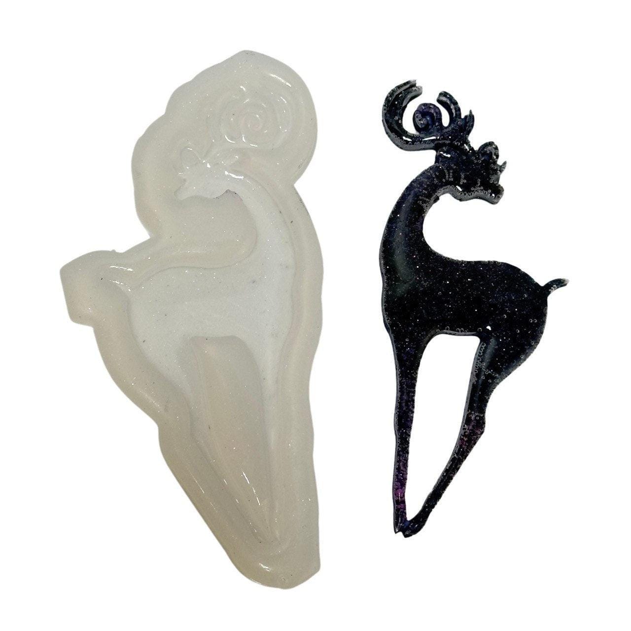 Amazing Christmas Deer Silicone Mold for Resin Art Crafting Resin Molds Ideas Decor Shop