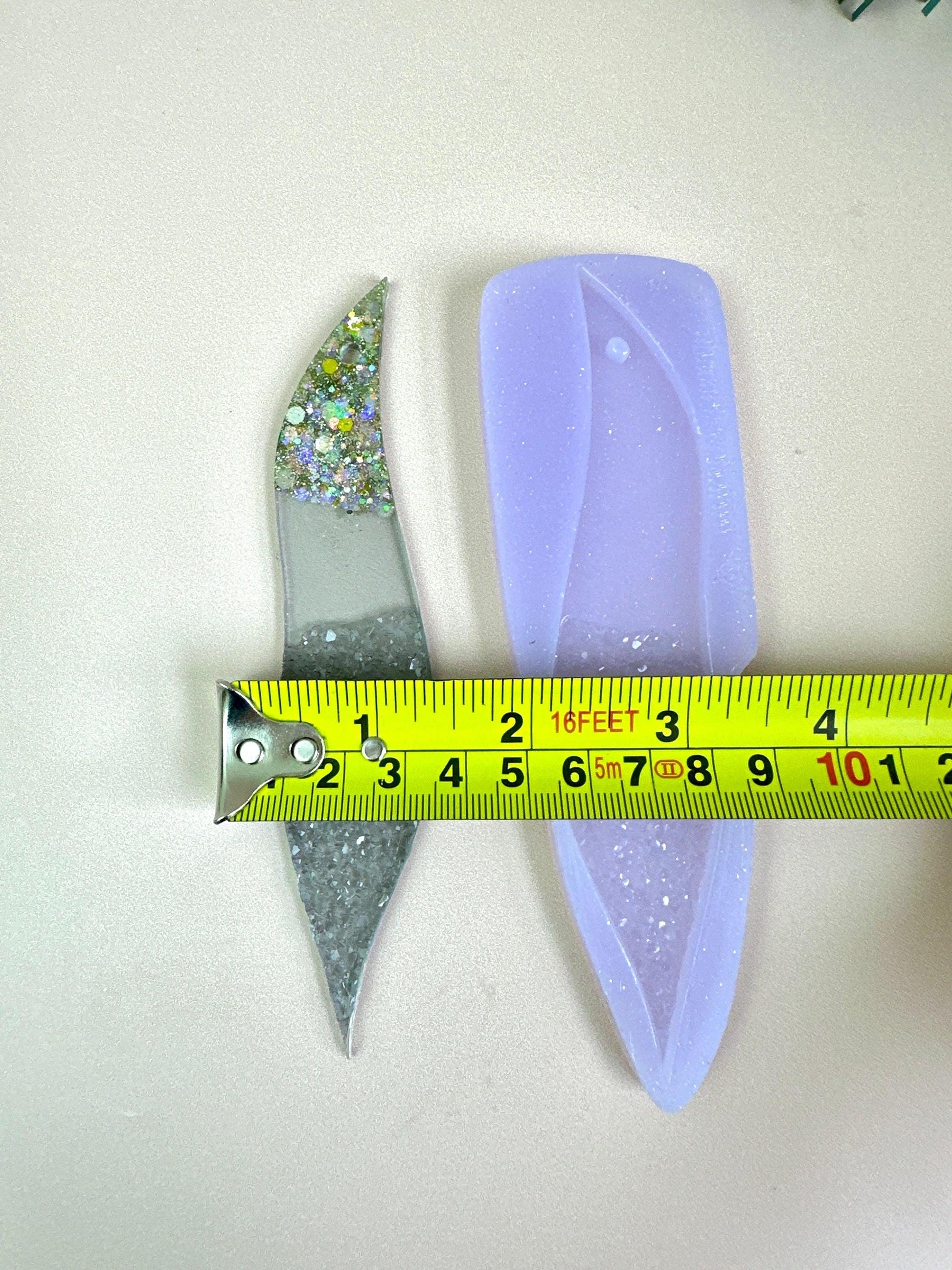 Resin Bookmark Silicone Mold Set with Crystal Sheet Design - Crafting Supplies Resin Molds Ideas Decor Shop