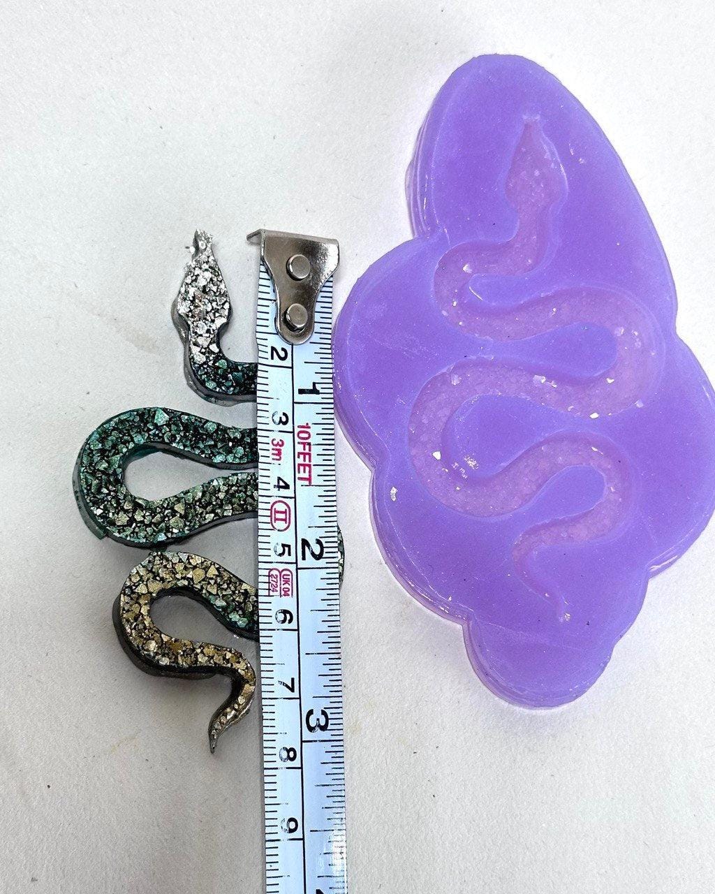 Crystal Druzy Snake Silicone Mold for Resin Crafts - DIY Projects Resin Molds Ideas Decor Shop