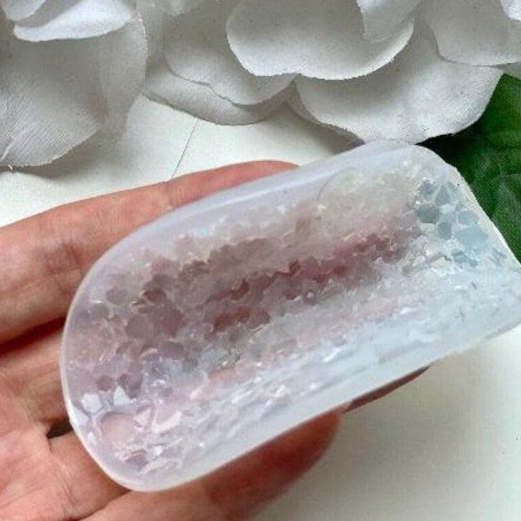 Small Round Amethyst Druzy Silicone Mold – Sparkling Crystal Crafting Resin Molds Ideas Decor Shop