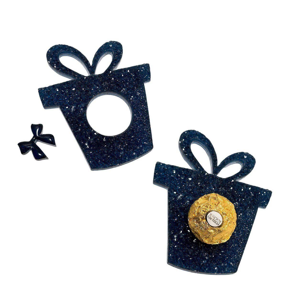 Sparkling Crystal Druzy Christmas Gift Toy Mold with Candy Holder Resin Molds Ideas Decor Shop
