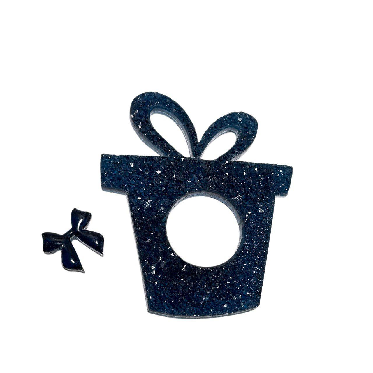 Sparkling Crystal Druzy Christmas Gift Toy Mold with Candy Holder Resin Molds Ideas Decor Shop