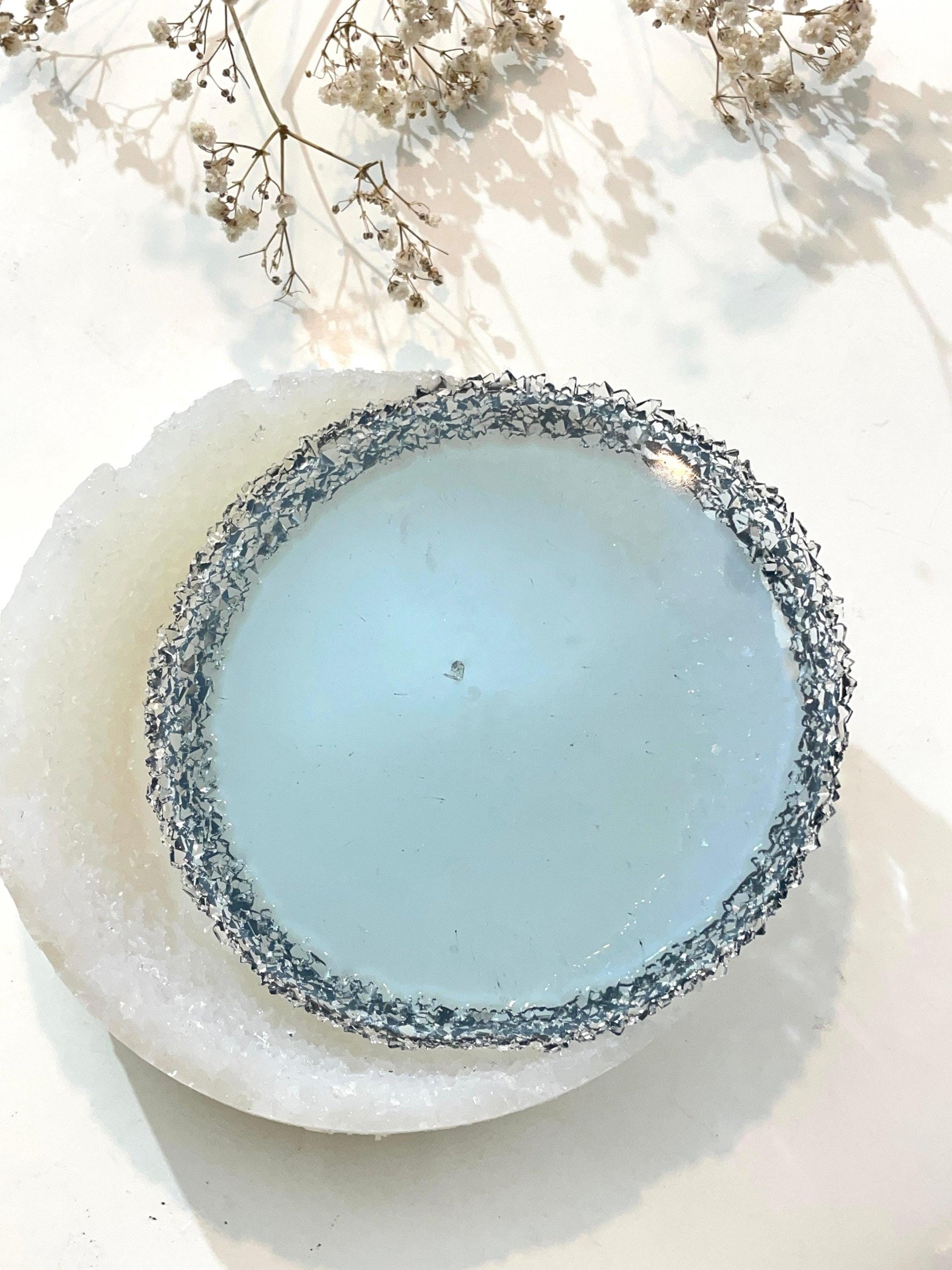 Modern Crystal Edged Tray Mold - Sparkly - New Design! Silicone Mold Ideas Decor Shop