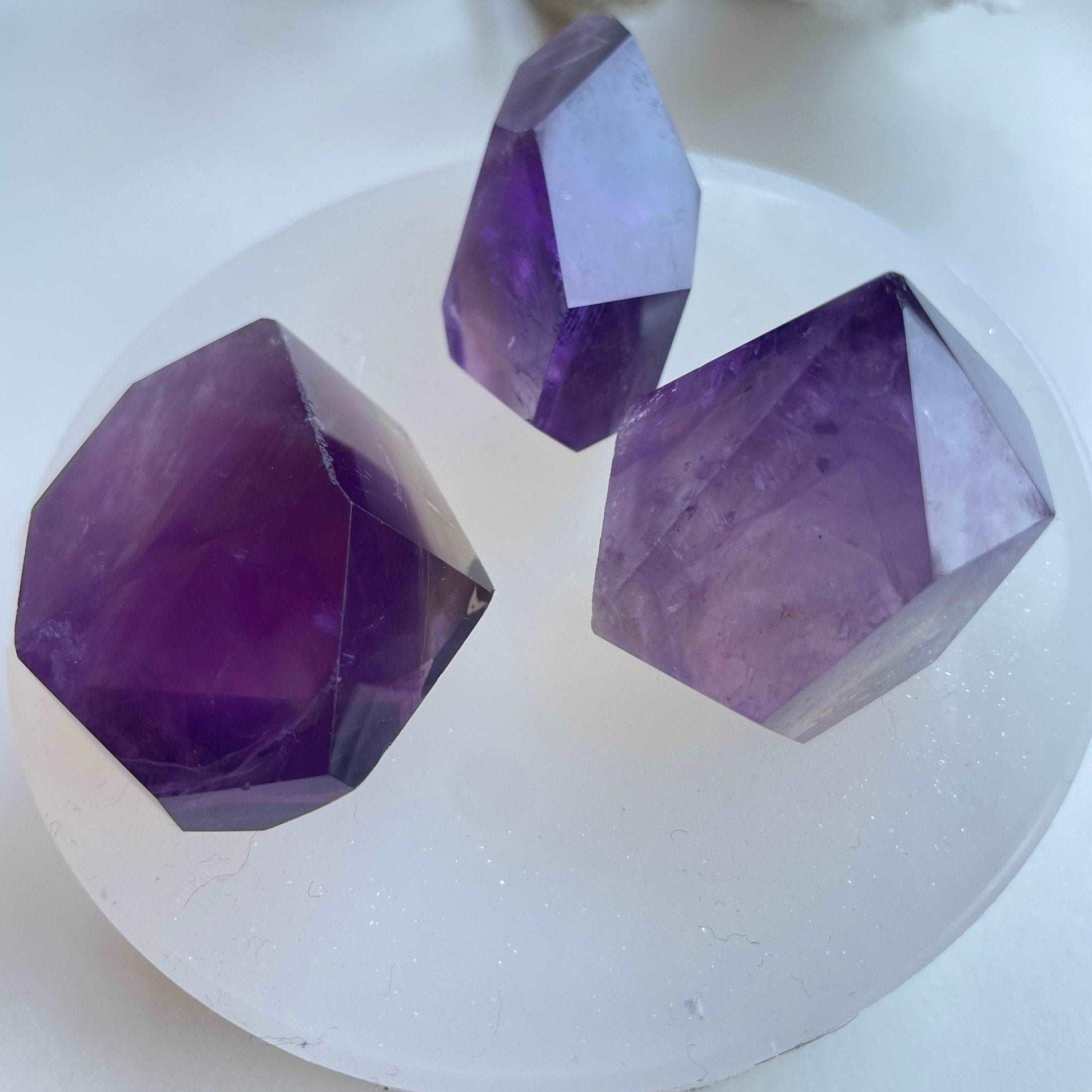 Stunning Amethyst Art and Jewelry Set with 3 Crystals Resin Molds Ideas Decor Shop
