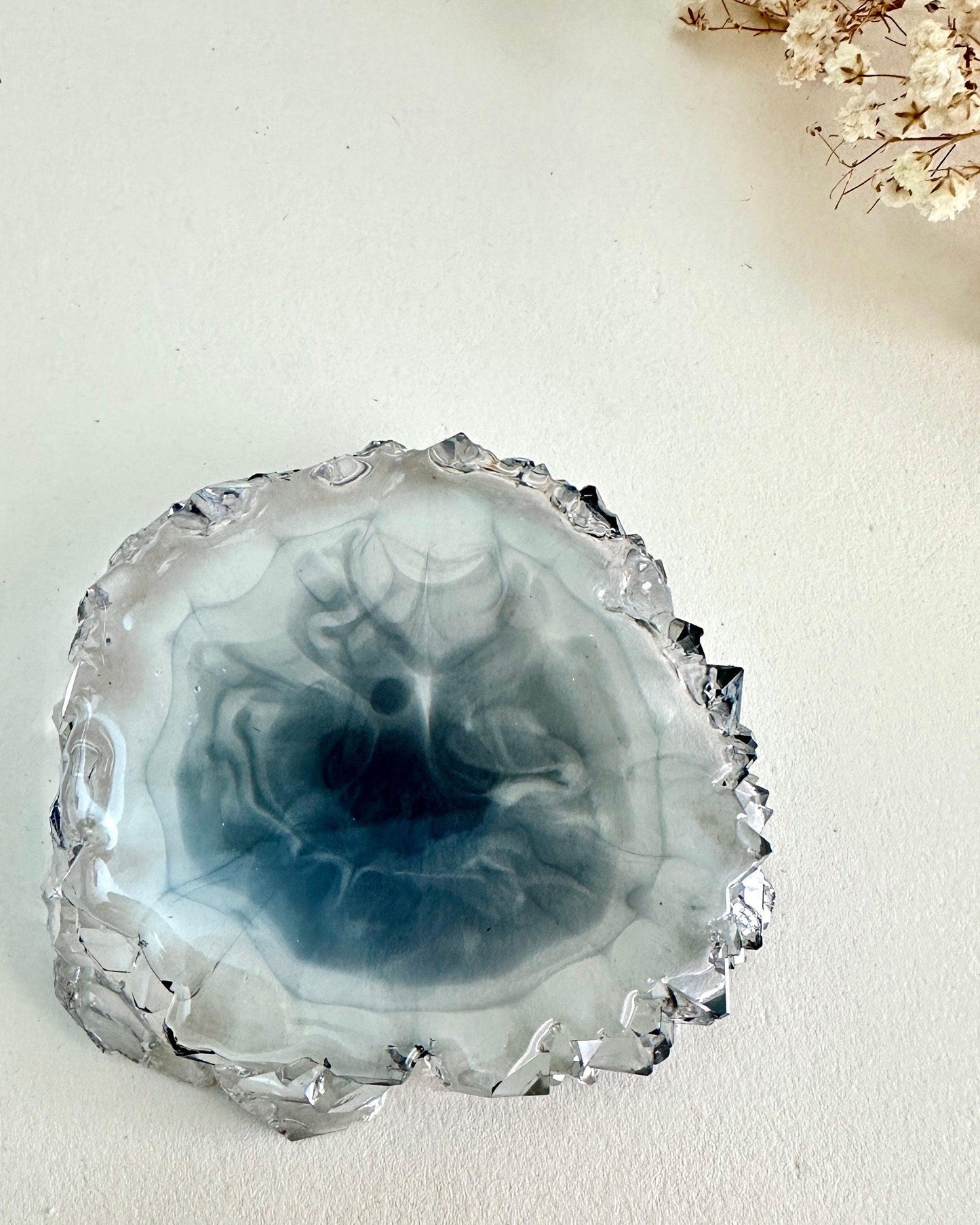 Stunning Coaster Silicone Mold with Crystal Edges Resin Molds Ideas Decor Shop