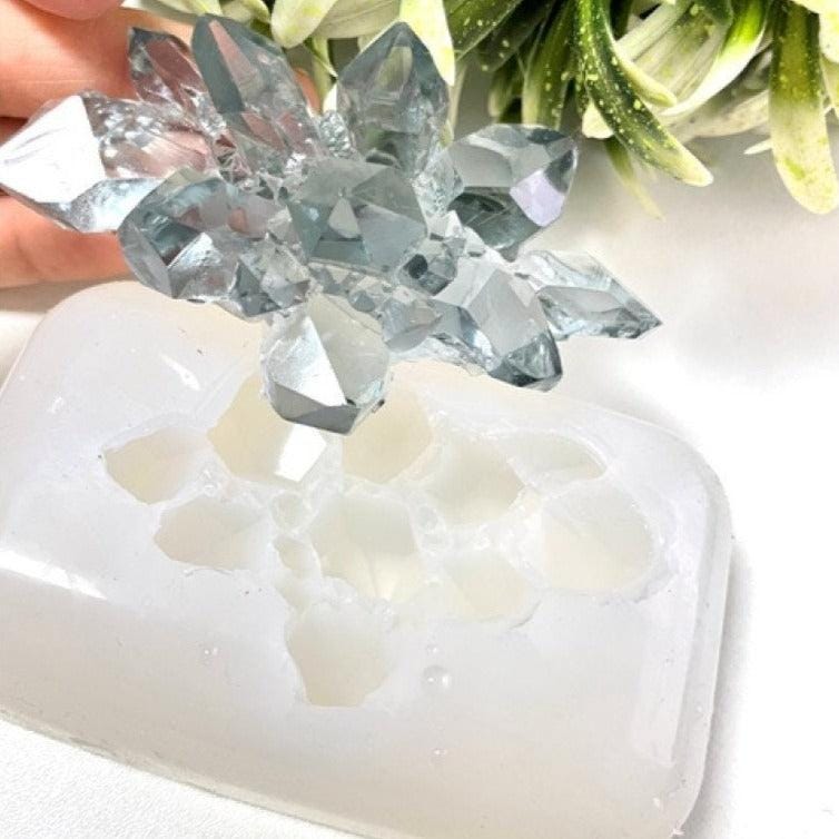Amethyst Crystal Cluster Silicone Mold for Resin Art and DIY Projects Resin Molds Ideas Decor Shop