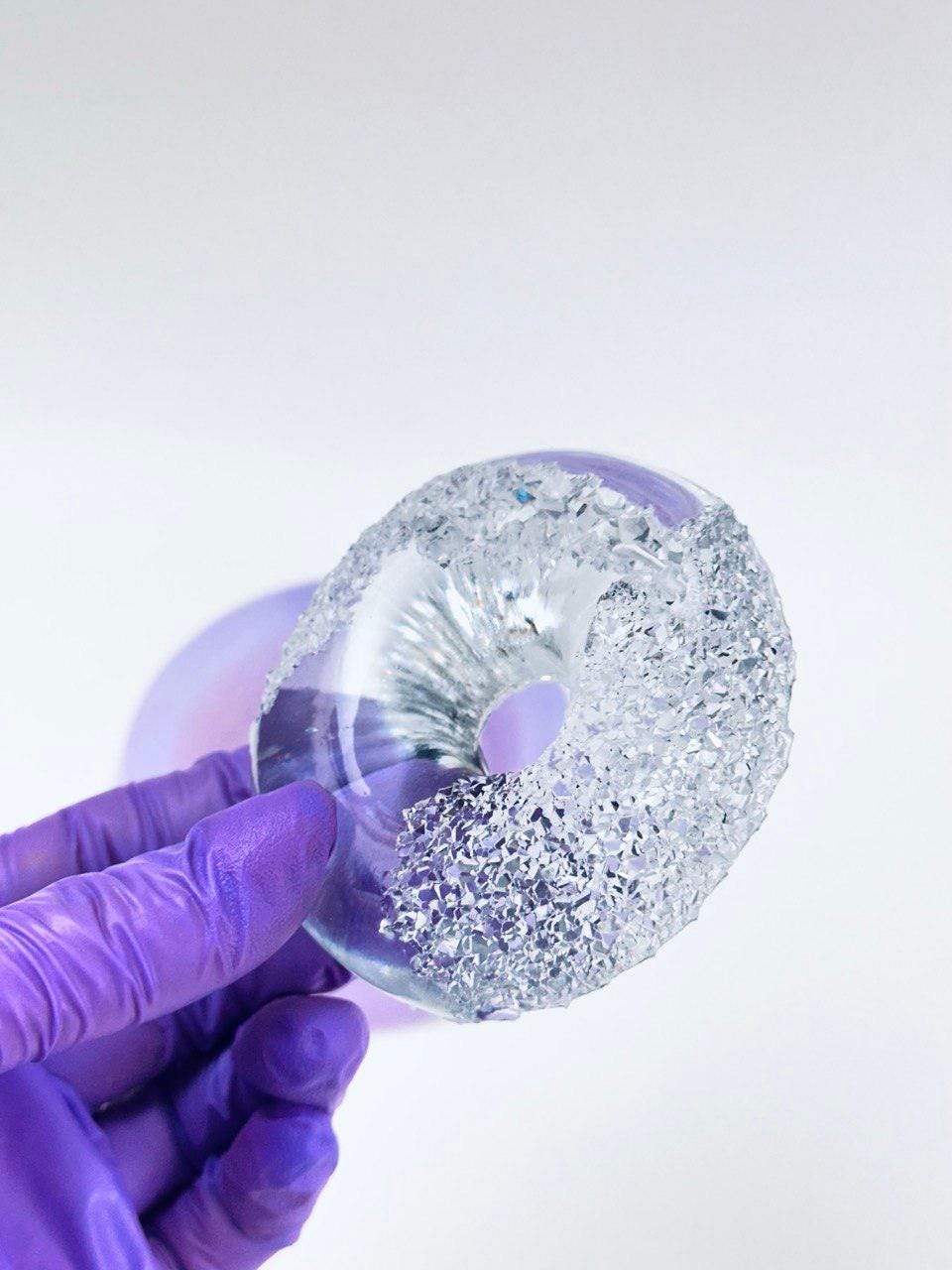 DIY Stunning Shine Crystal Geode Donut Silicone Mold - Perfect for Resin Resin Molds Ideas Decor Shop