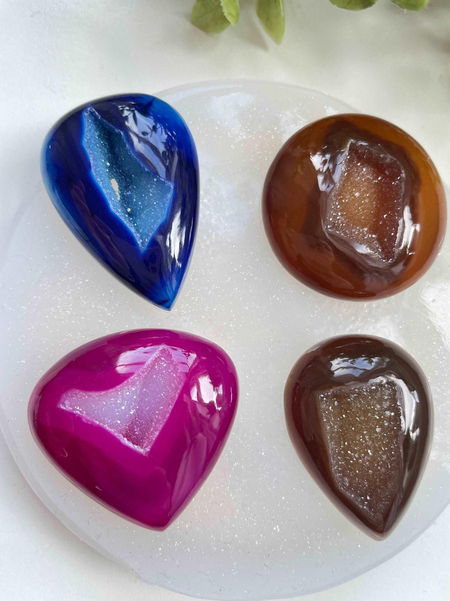 Luxury Geode Crystal Mold Set for Silicon Druzy and Crystal Clusters - Jewelry Making Supplies Resin Molds Ideas Decor Shop