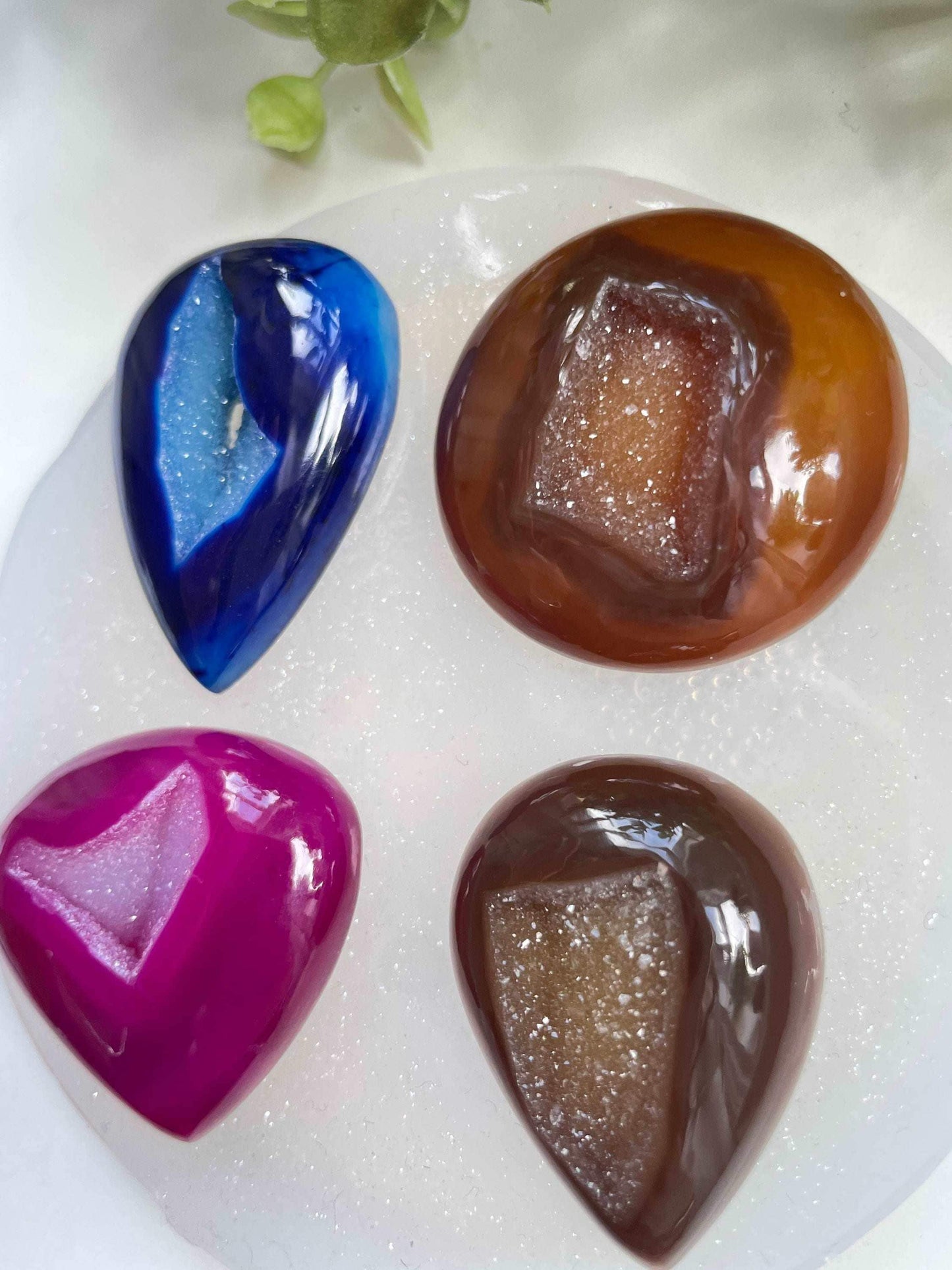 Luxury Geode Crystal Mold Set for Silicon Druzy and Crystal Clusters - Jewelry Making Supplies Resin Molds Ideas Decor Shop