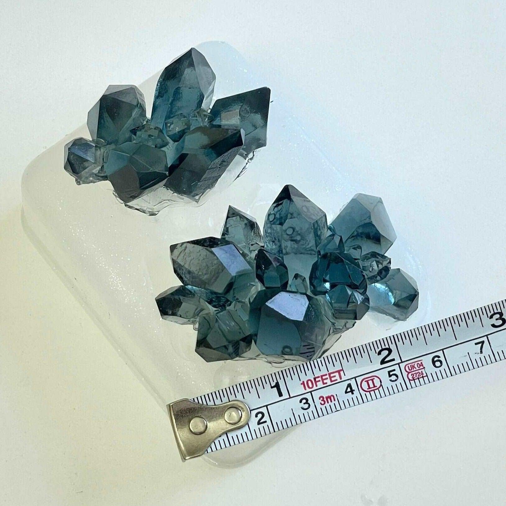 Set of 2 DIY Crystal Molds for Resin Art Projects Resin Molds Ideas Decor Shop