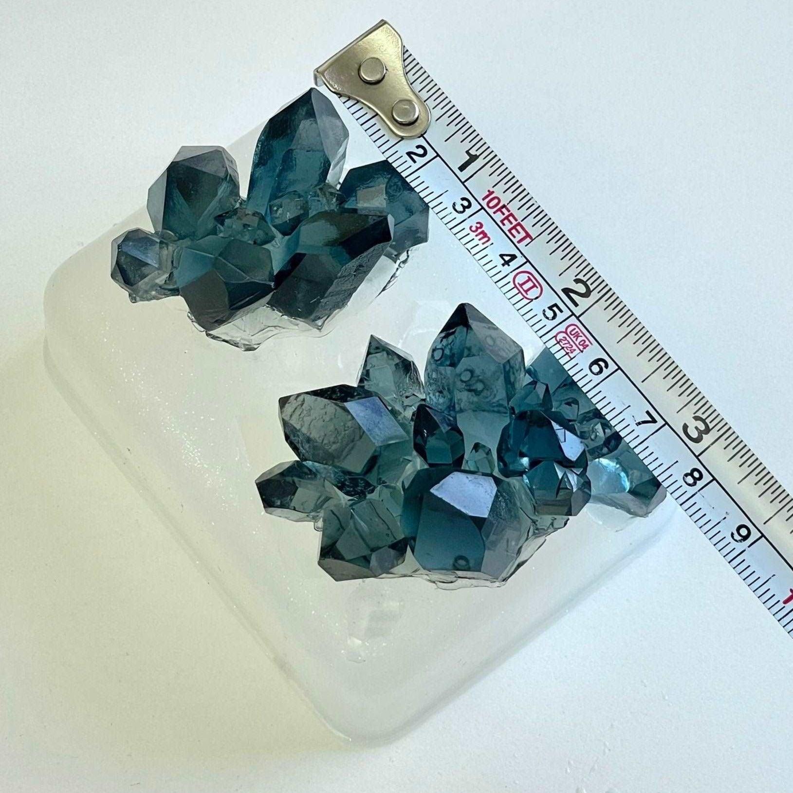 Set of 2 DIY Crystal Molds for Resin Art Projects Resin Molds Ideas Decor Shop