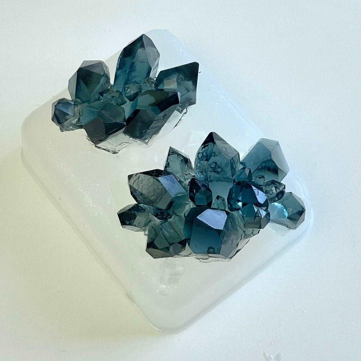 Set of 2 DIY Crystal Molds for Resin Art Projects Resin Molds Ideas Decor Shop