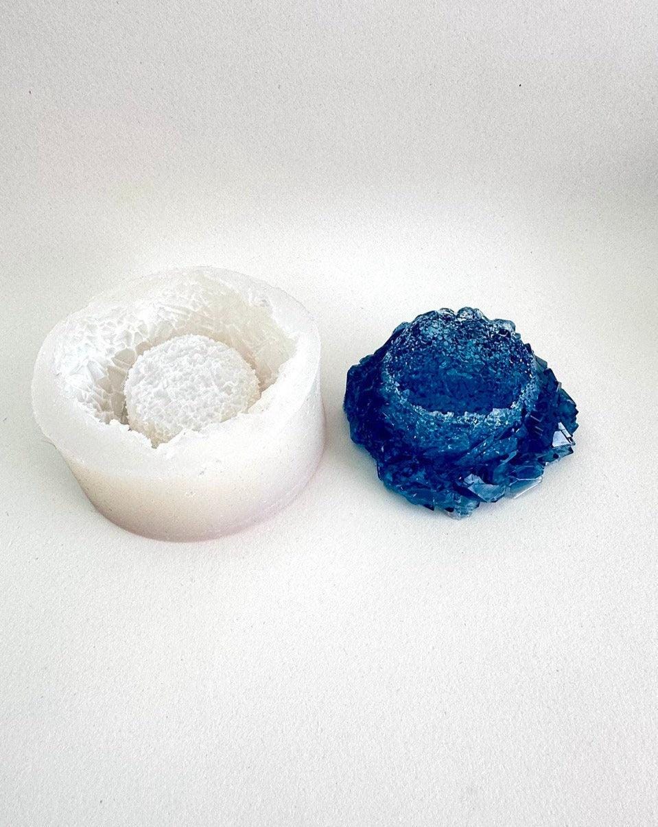 Crystal Resin Molds for Jewelry - Tea Light Stands - DIY Silicone Mold Resin Molds Ideas Decor Shop