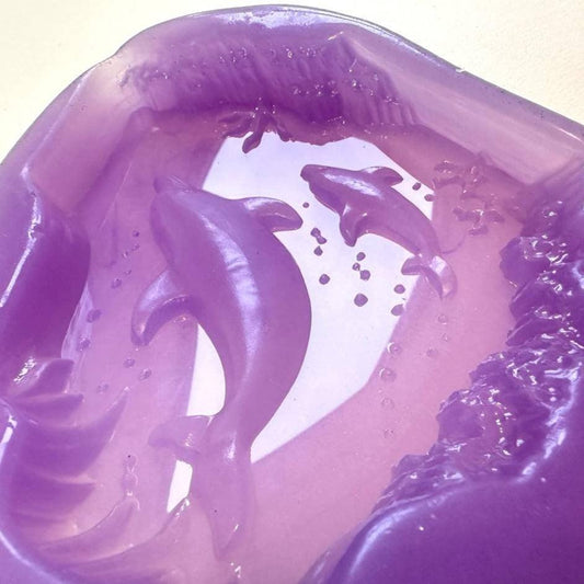 Dolphin Haven Silicone Molds – Craft Stunning Sea Tray with Dolphins Resin Molds Ideas Decor Shop Default Title