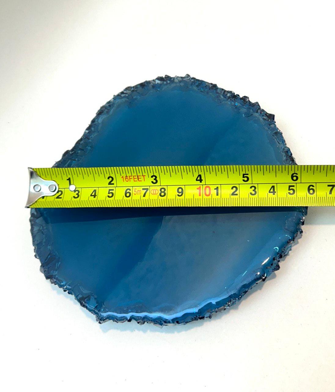Round Tray with Crystal Edges Silicone Mold for Resin - Crafting Resin Molds Ideas Decor Shop