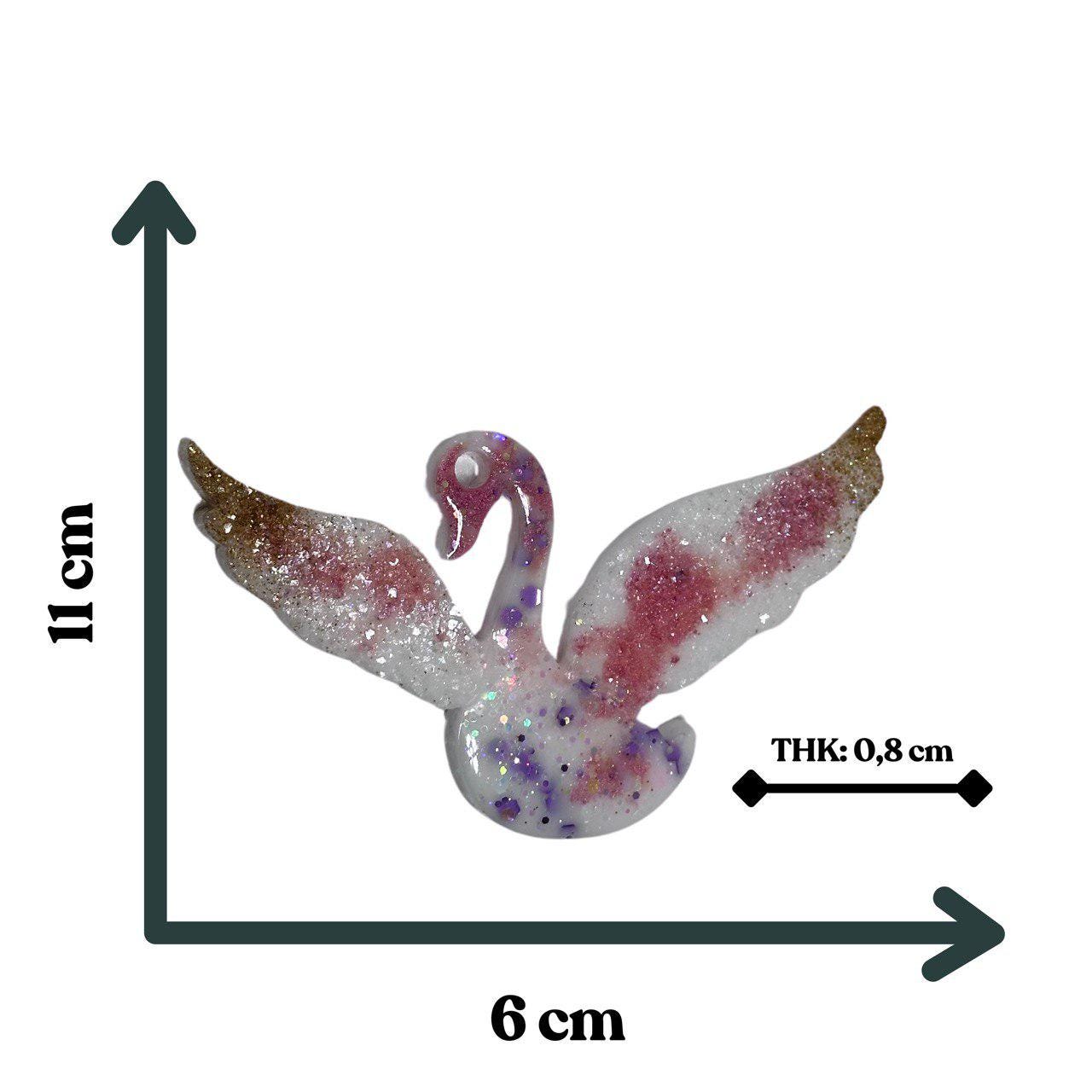 Swan Resin Mold with Crystal Wings – Elegant DIY Ornaments Mold Resin Molds Ideas Decor Shop