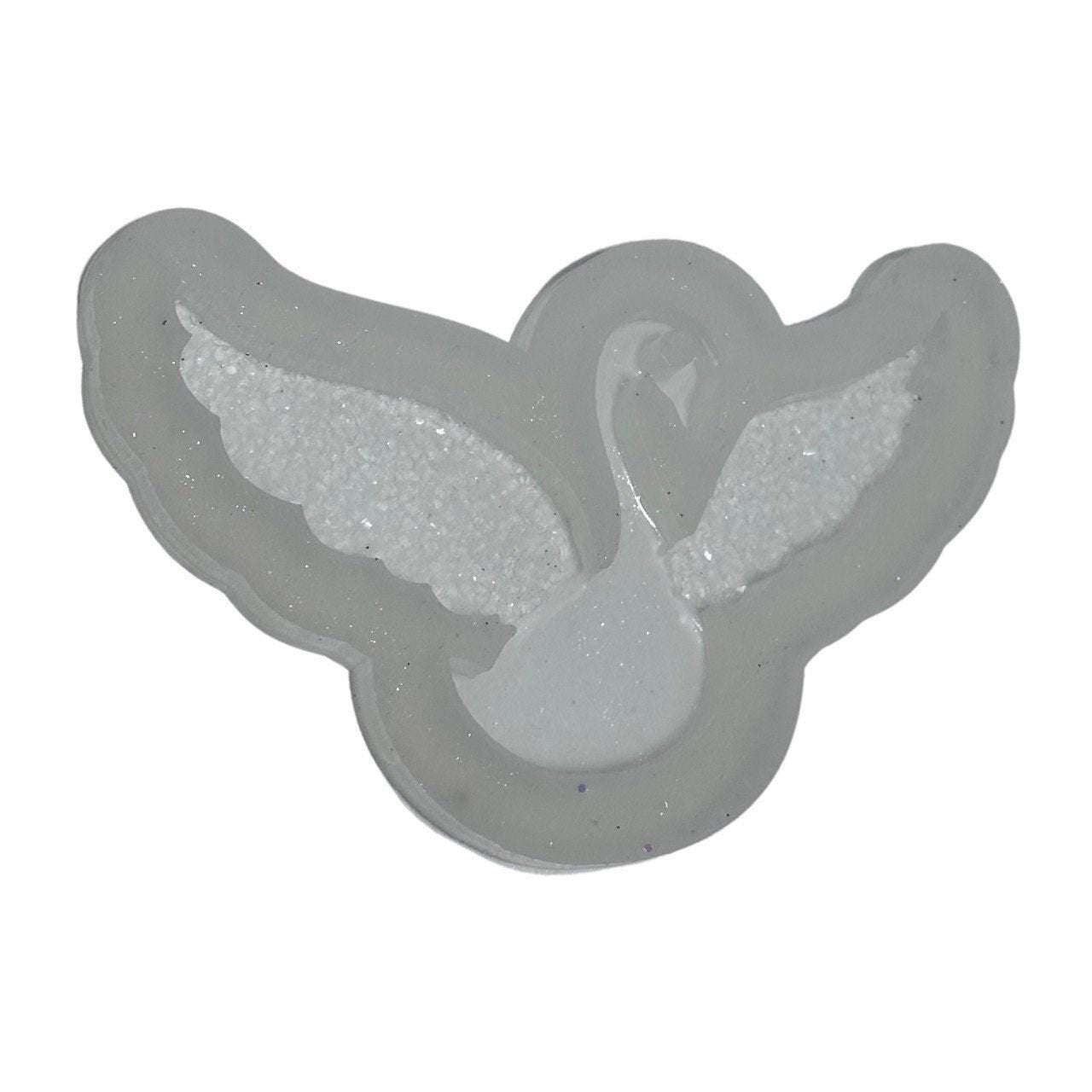 Swan Resin Mold with Crystal Wings – Elegant DIY Ornaments Mold Resin Molds Ideas Decor Shop