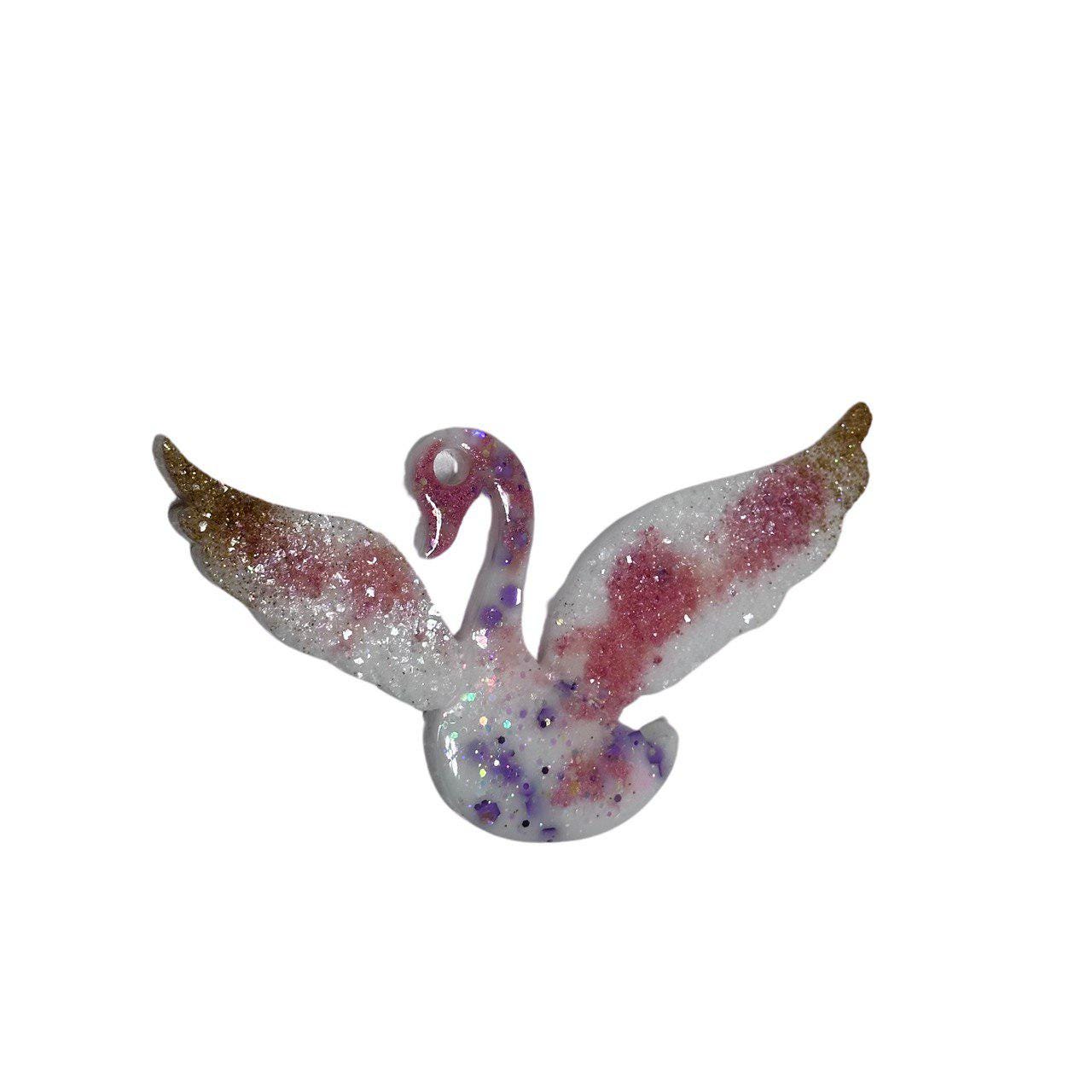 Swan Resin Mold with Crystal Wings – Elegant DIY Ornaments Mold Resin Molds Ideas Decor Shop