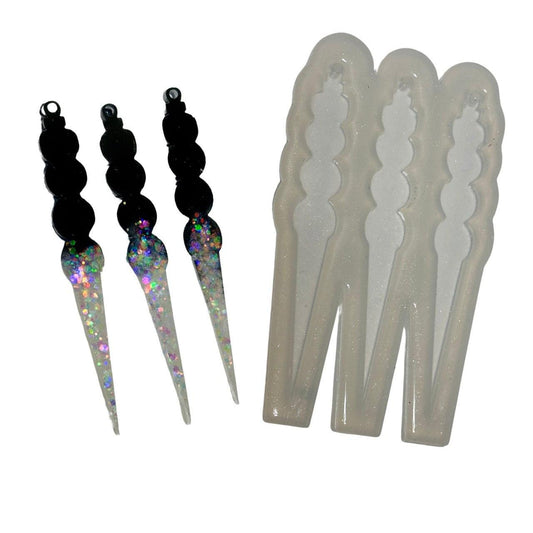 Tall Icicles Silicone Mold for Resin – DIY Winter Decor & Ornaments Silicone Mold Ideas Decor Shop Default Title