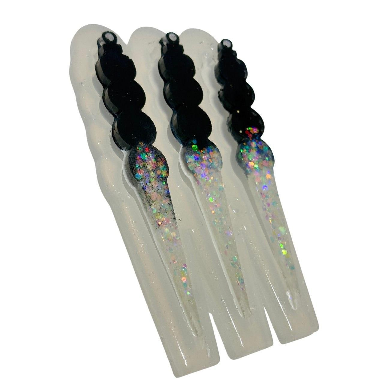 Tall Icicles Silicone Mold for Resin – DIY Winter Decor & Ornaments Silicone Mold Ideas Decor Shop